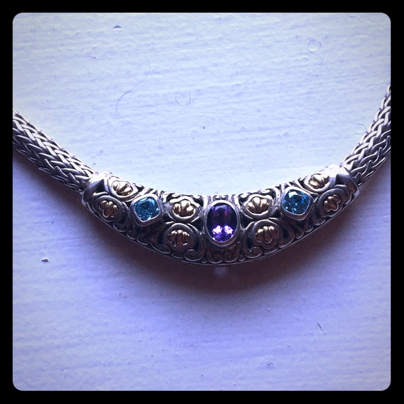 BJC Jewelry - John Hardy STYLE silver necklace with stones